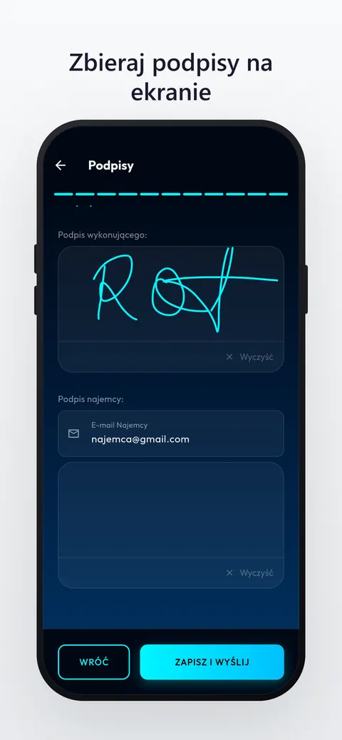 Podpis cyfrowy najemcy w PZO Manager